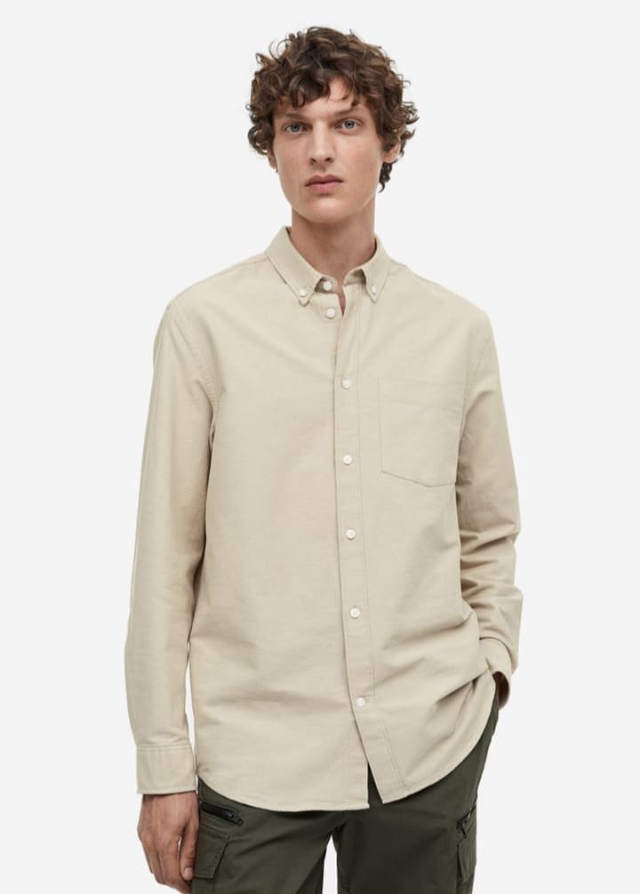 Men Linen Dyed Woven Shirt