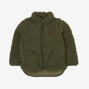 Kids Green Sherpa Jacket