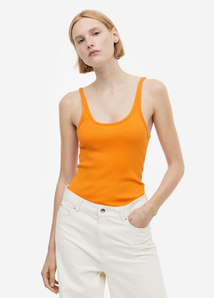 Ribbed tank top